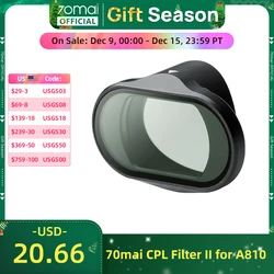 Original 70mai CPL Filter II Only for 70mai Dash Cam A810 70mai Car DVR A810