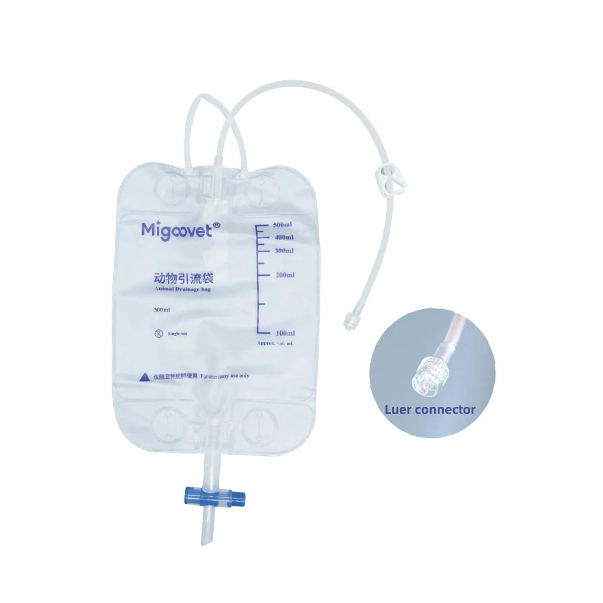 Animal Fixed Drainage Bag Cat Pet Catheterization Urinary catheter Pet Clinic veterinary surgeon