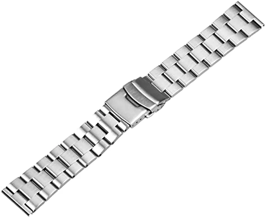 20mm 22mm Oyster Stainless Steel Watch Strap Bracelet  Double Buckle for Skx 007 SRDP Men  Dive Watch