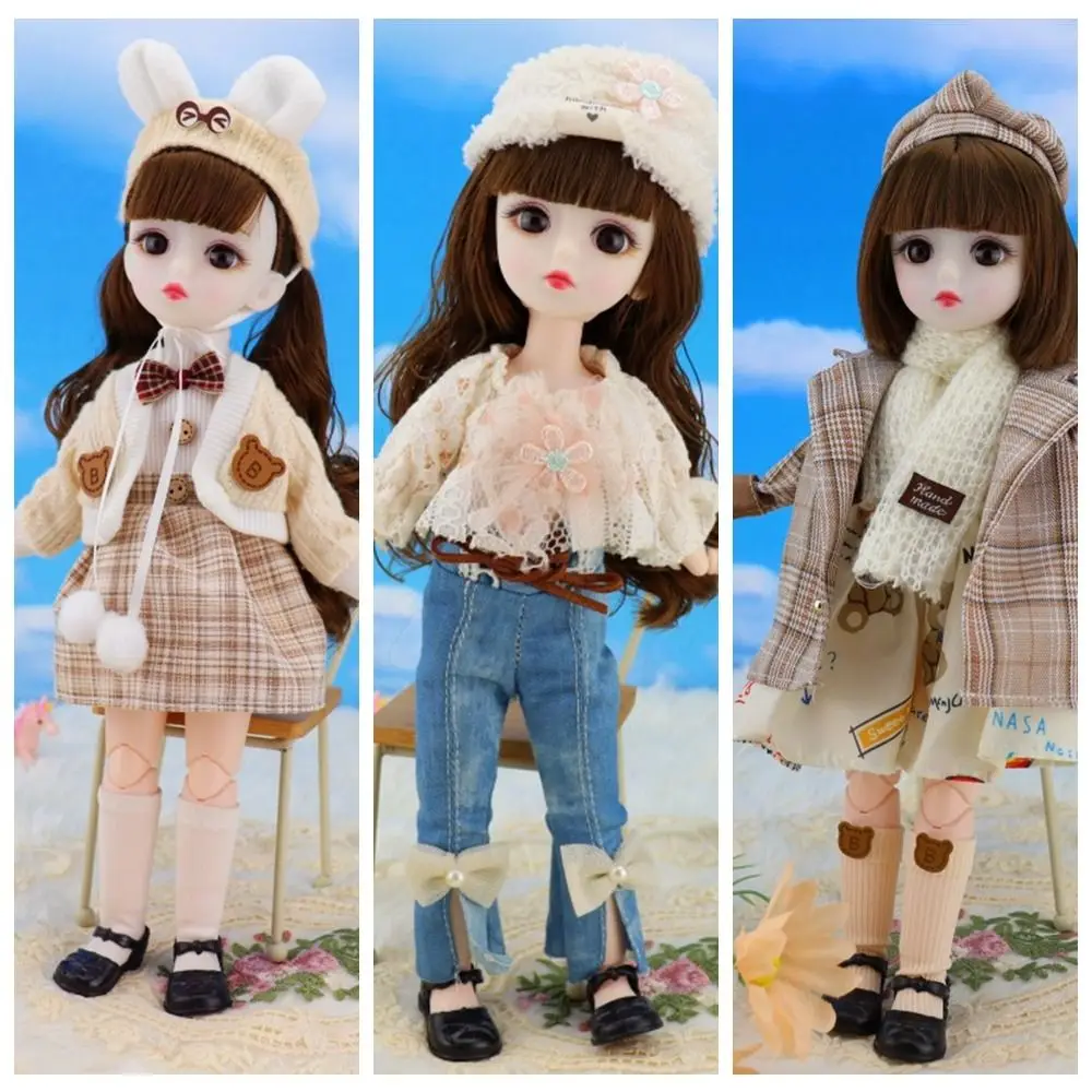 1/6 SD 30cm Bjd Doll with Clothes Attractive Eyes with Wig Make Up Princess Dress Up BJD Dolls Elegant Long Hair