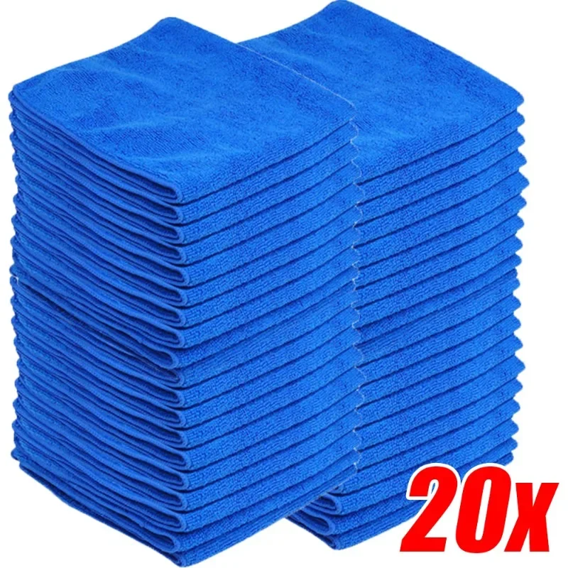 

Microfiber Thin Car Cleaning Towels Soft Drying Cloth Hemming Water Suction Rags Universal Auto Home Washing Towel Rag