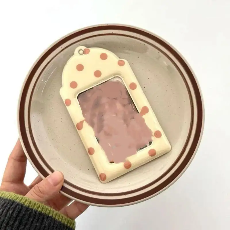 /Vly/Dot Card Holder 3 Inch Photocard Card Sleeve Kpop Idol Card Holder Backpack Accessories Pendant Keychain Fans Gifts 1Pc