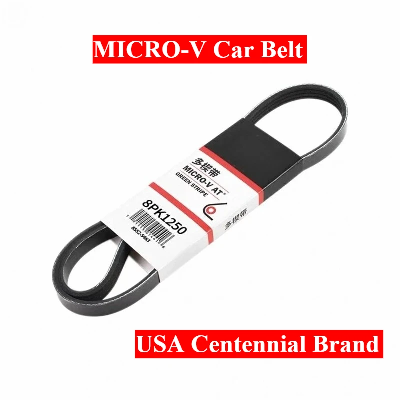 8PK1170 8PK1175 8PK1180 8PK1185 8PK1190 8PK1200 8PK1205 8PK1210 8PK1215 8PK1217 8PK1225 USA MICRO-V Car Engine Generator Belt