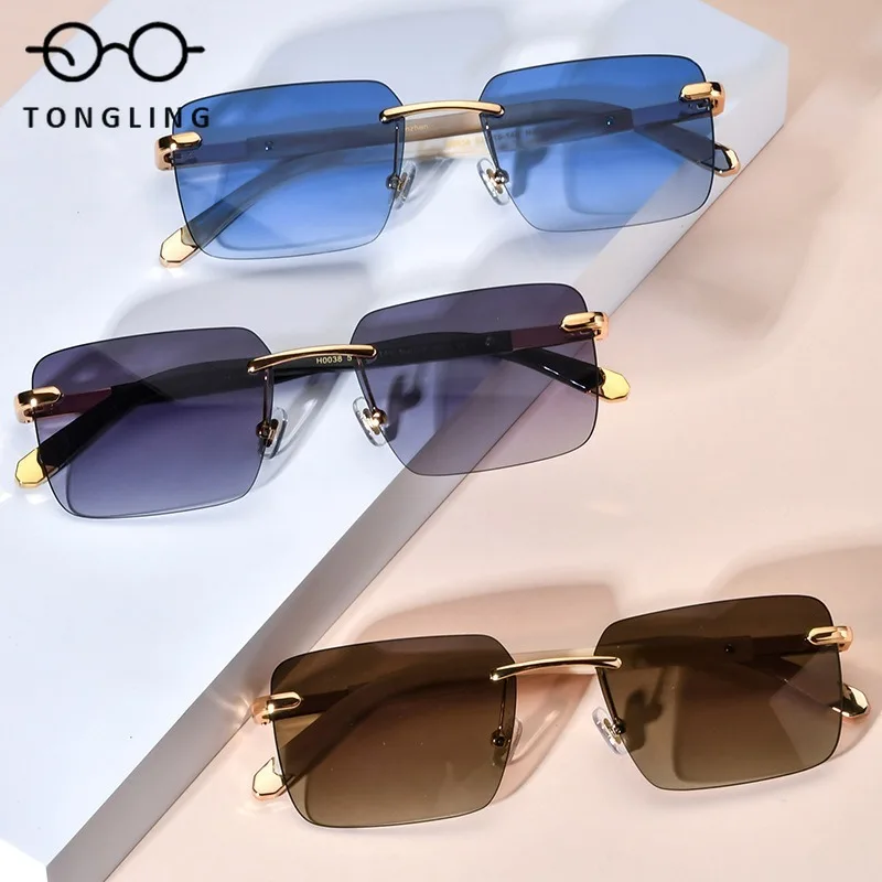 2025 New High-Quality Men Precious White Buffalo Horn Legs High-End UV-Protective Sunglasses Available With Prescription Lenses