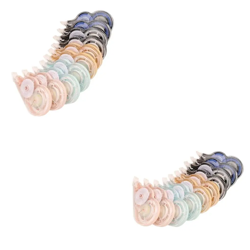 10Pieces Correction Tape Roller 8mx5mm for Craft White Correction Tape Total 80m