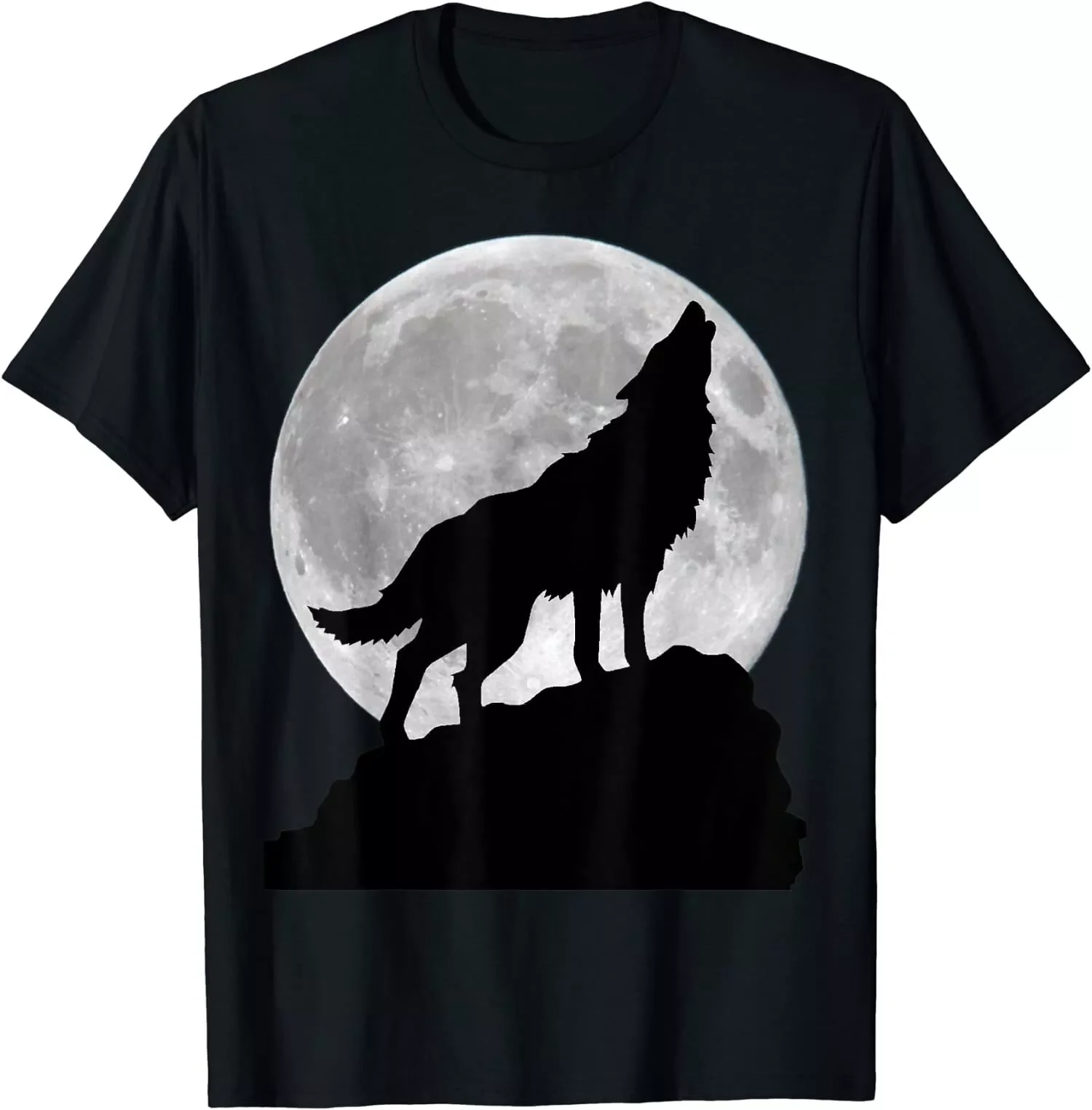 Wolf in Moon Cool Design Great Gift Idea Premium T-Shirt