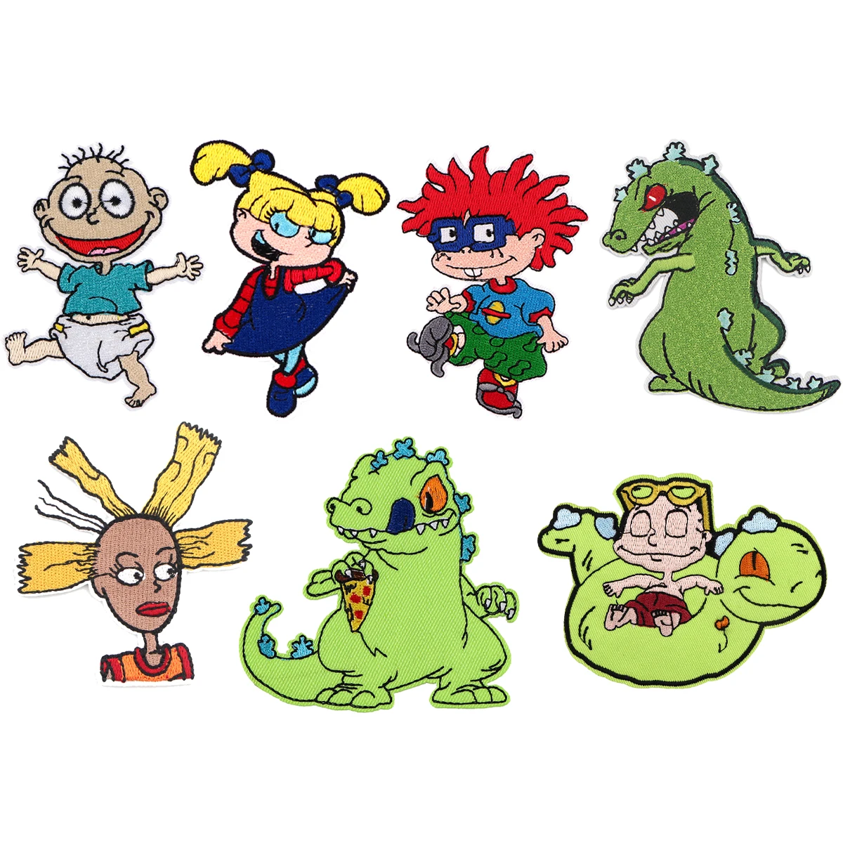 Dinosaur Cartoon Embroidery Patch Iron On Patches For Clothing Thermoadhesive Patches For Clothes Jackets Sew DIY Stickers