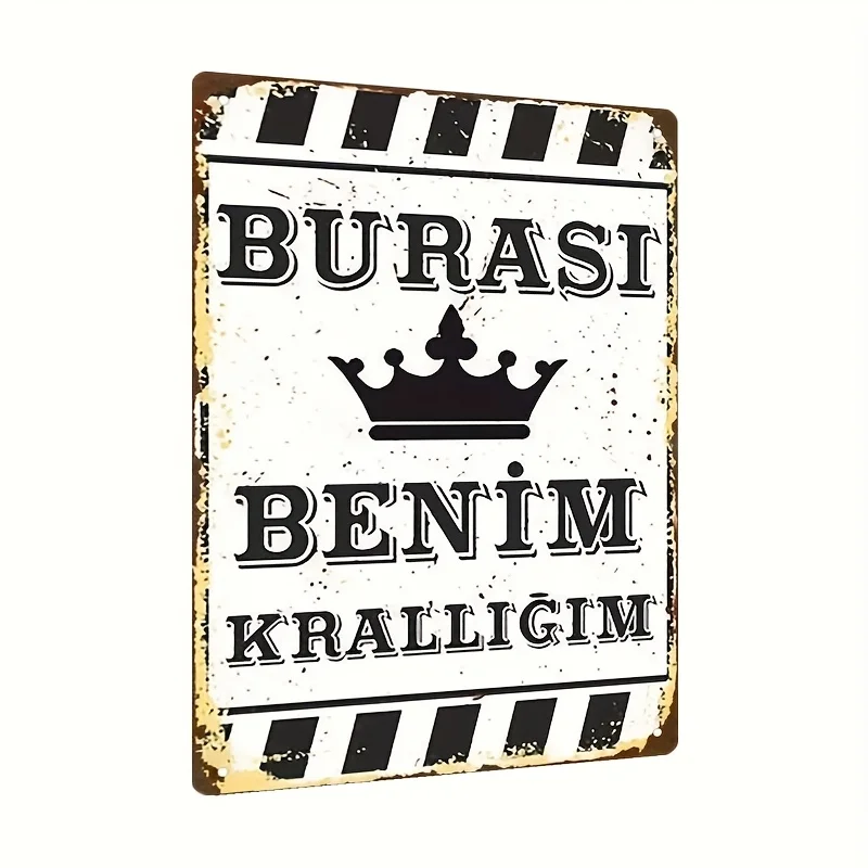 2D Flat, 1pc Vintage Turkish Cursive 