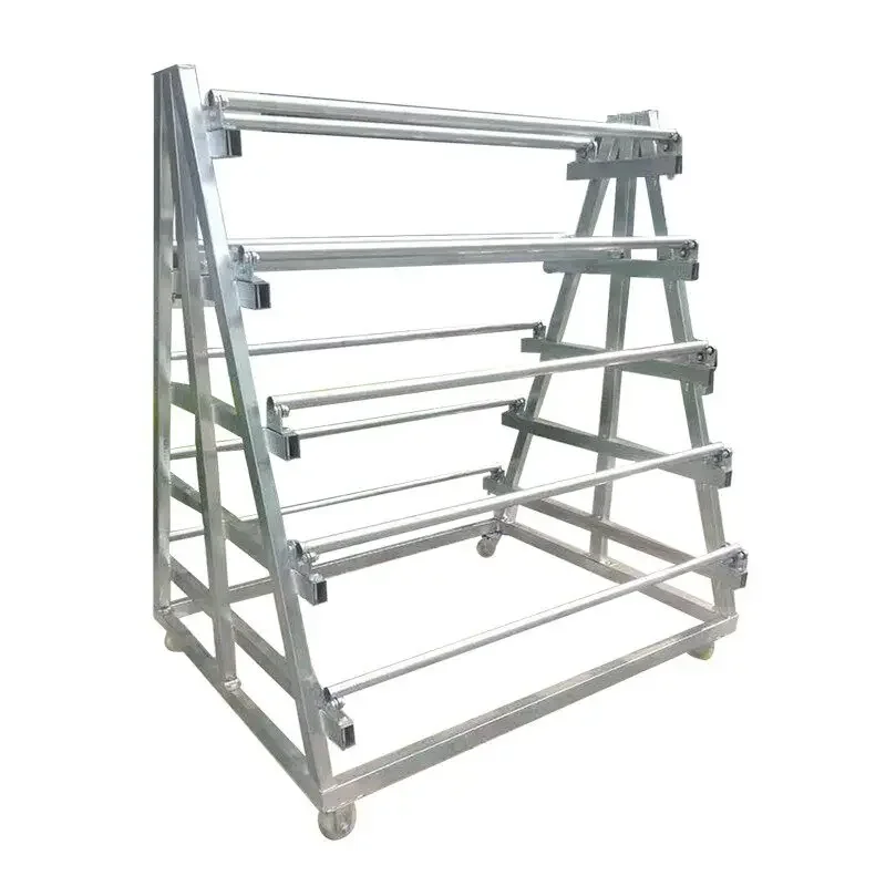 Removable heavy duty film release rack multi-layer pulley coil rack cloth wrapping film rotating bracket PVC blister film
