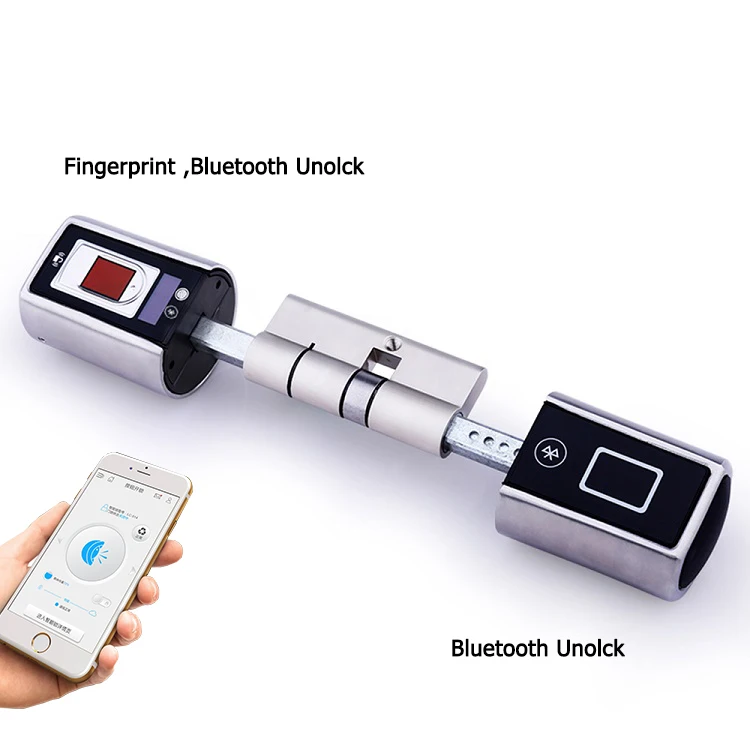 WE.LOCK Automatic door system biometric fingerprint scanner door lock APP sliding glass door push lock