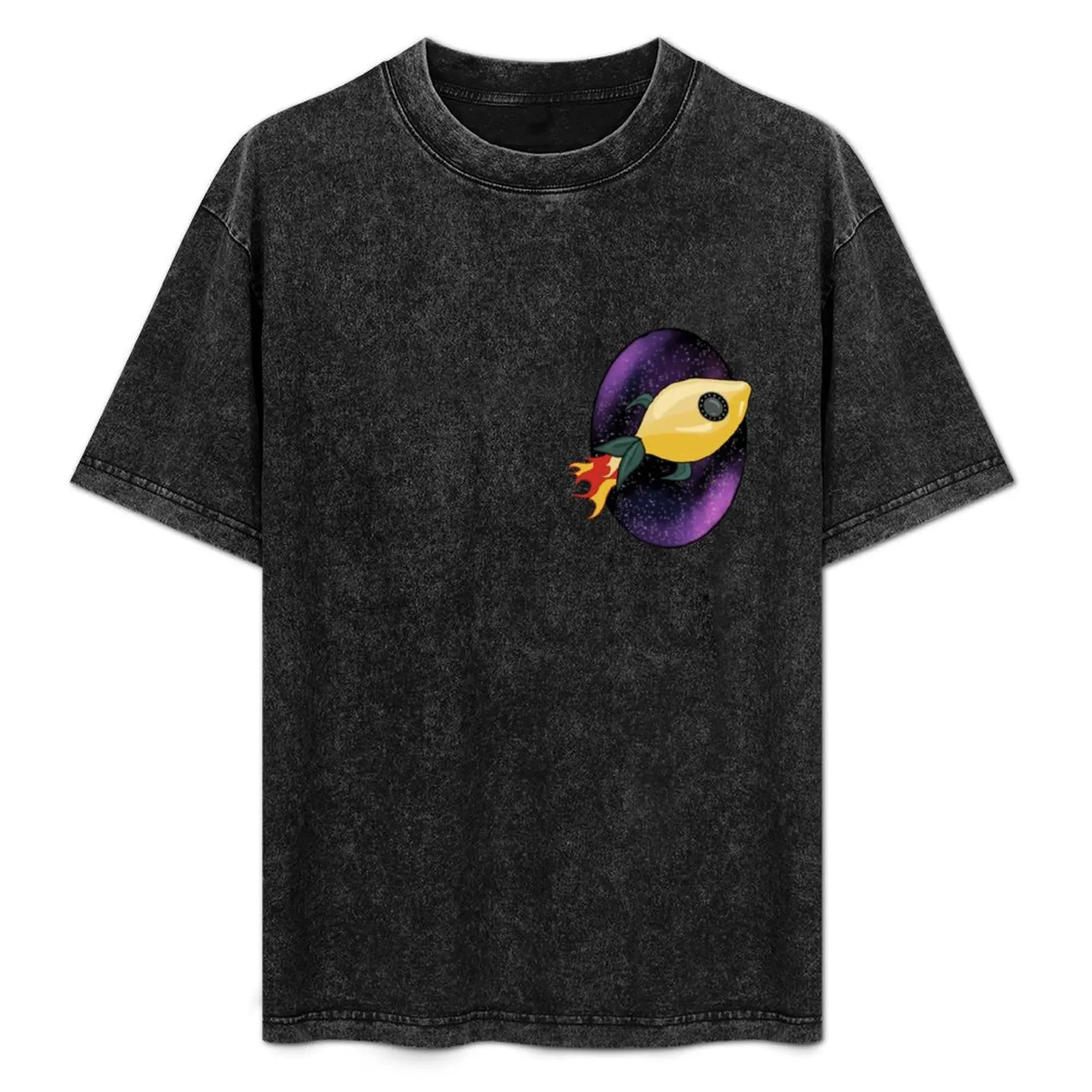 Lemon Spaceship T-Shirt anime Blouse custom t-shirts Louboutins black t shirts for men