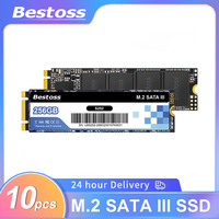 Bestoss 10PCS M.2 SATA 3.0 2280 SSD  hard Drive M2 ssd m.2 1TB 256GB 512GB 128GB M Key hdd for Desktop Laptop