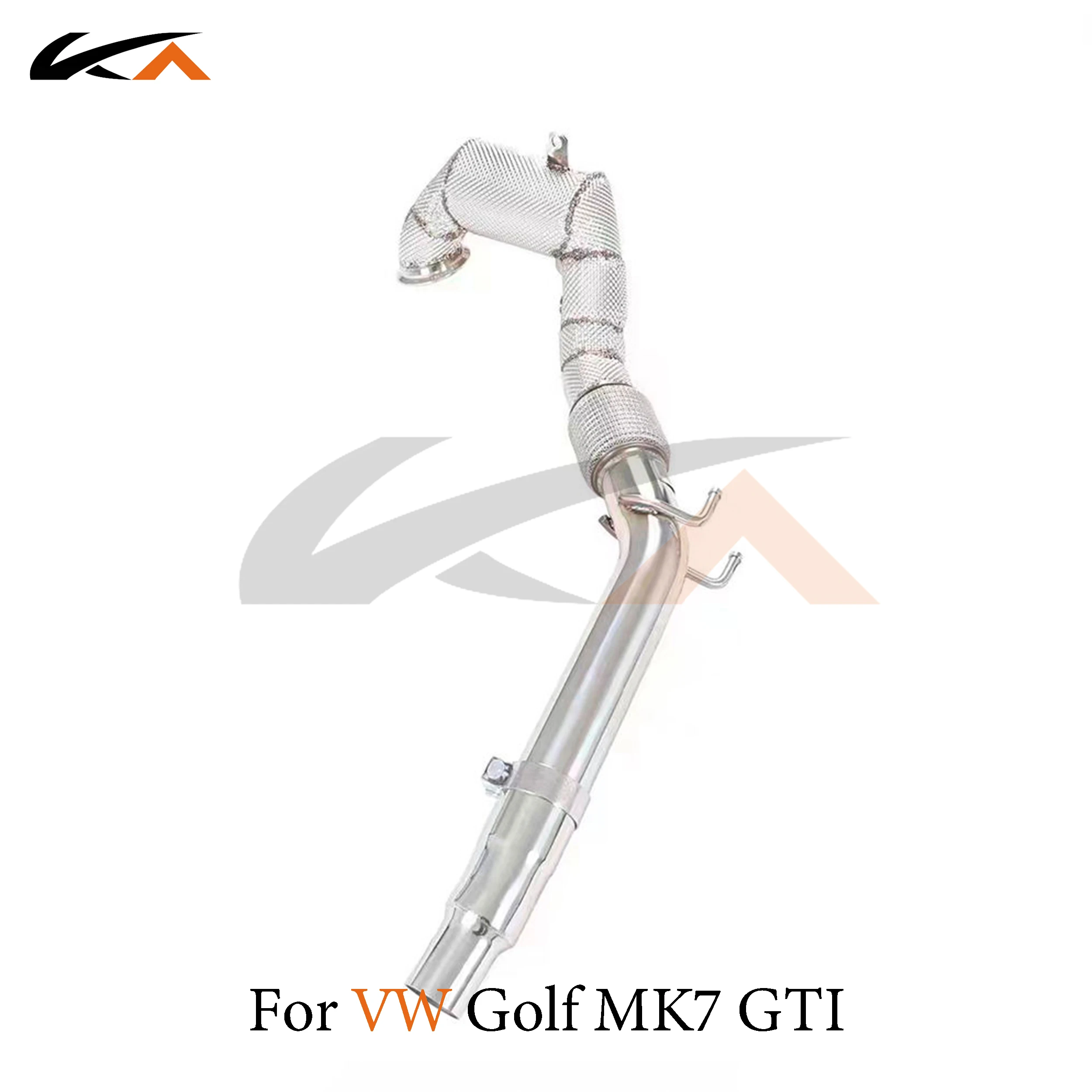 KA Tuning downpipe exhaust stainless headers for VW Golf MK7 GTI axle pipe performance heat shield catalysis
