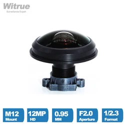 4K CCTV Lens M12 12MP 0.95MM 210 Degree Fisheye F2.0 1/2.3