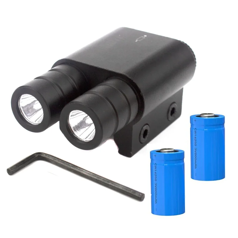 Caça lanterna com Mount bateria incluída, lanterna LED para Rifle, 3 modos