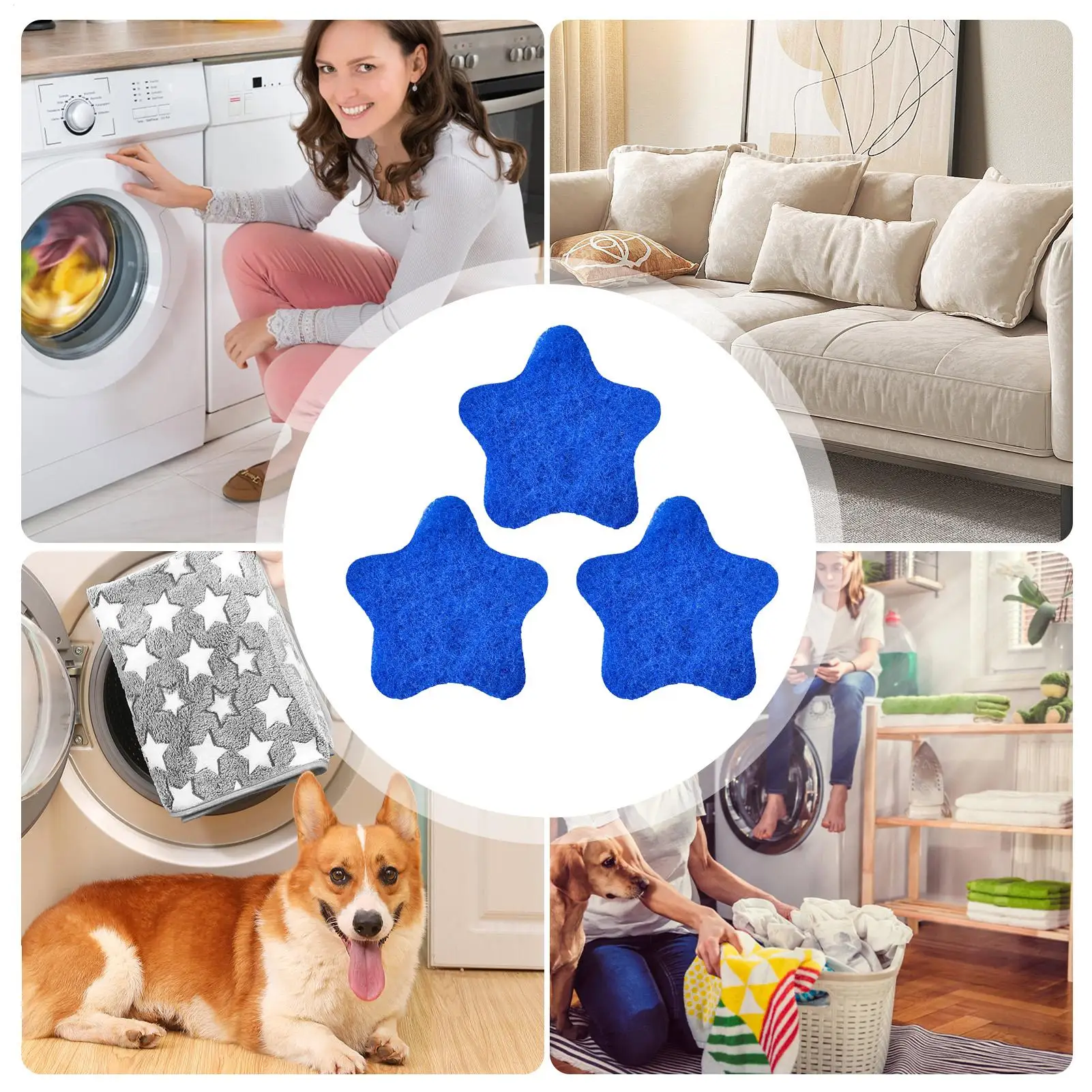 

Средство для удаления шерсти собак для стирки, 3-х предметная стиральная машина, ловушка для волос, инструмент для очистки ворса для стиральных машин, сушилки, одежда, кровать