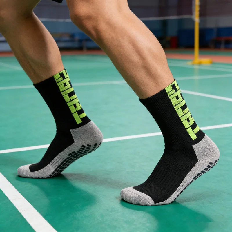 تنفس للصدمات الجوارب الرجال النساء عدم الانزلاق قبضة رياضة كرة القدم كرة السلة البيسبول الرجبي كرة القدم الجوارب