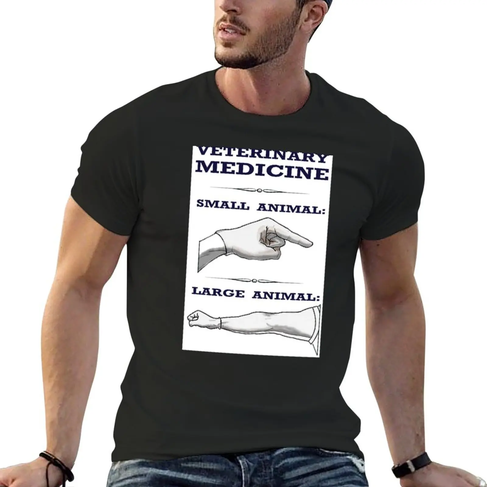 Veterinary Medicine - Large vs. Small Animal T-Shirt vintage t shirts quick drying fitted t shirts for men