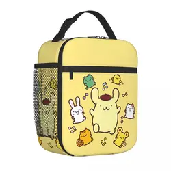 Pom Pom Purin con gli amici borsa termica per borse da pranzo isolate Lunch Container a tenuta stagna Lunch Box Tote Food Bag Work Outdoor