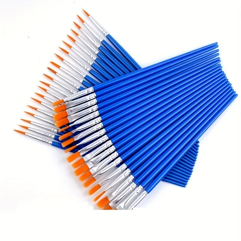 Pinceaux de peinture pour l'artisanat artistique, ligne de crochet multifonction, équipement de peinture, 20 pièces