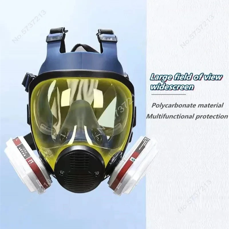 Chemical respirator high quality new gas mask A8 6800 anti-pollution full face mask respirator silicone full face mask filter