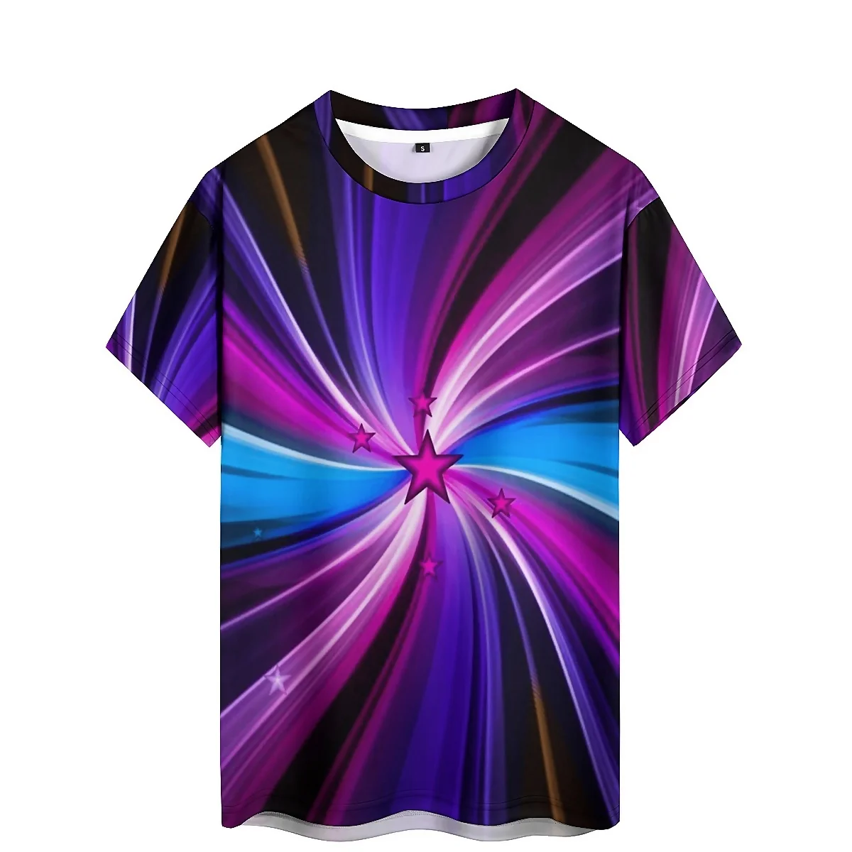 Versatile Fashionable High-Definition Pattern Men's 3D Printed Short-Sleeve T-Shirt - Smooth Top
