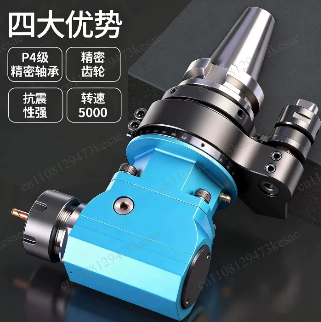 for BT40 90 Degree Angle Head ER25 CNC Right Angle Side Milling Head High Precision Drilling and Chamfering Tool