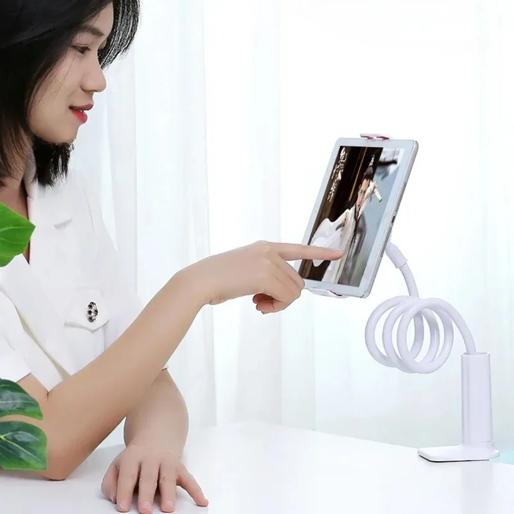 

Lazy Bedside Desktop Mobile Phone Clamp Bracket Flexible Long Arm Gooseneck Universal Tablet Holder Mount for IPhone Samsung Pad