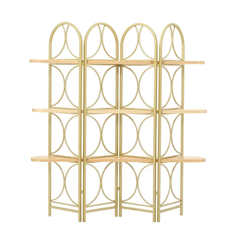 Living room office partition wall decoration screen folding movement