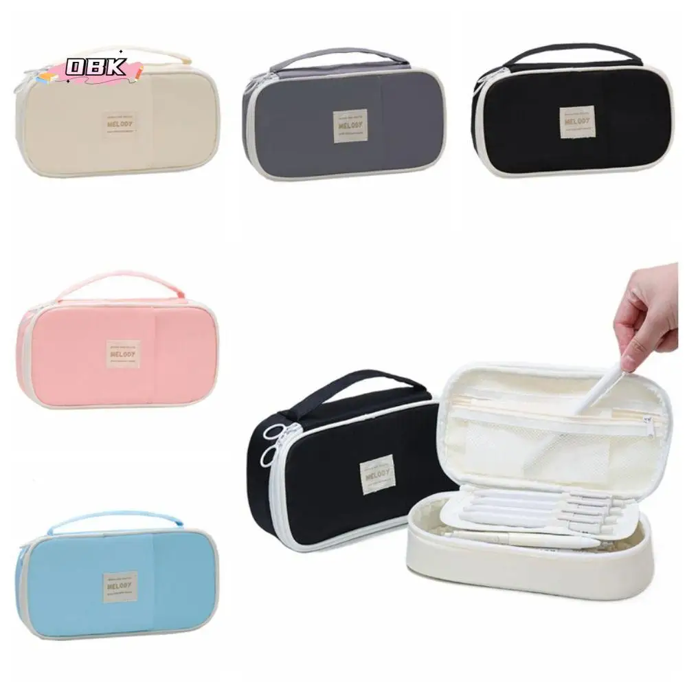 

Large Capacity Kawaii Pencil Cases Aesthetic Multi-function Storage Stationery Box Cartoon Portable Zipper Pencil Bag Pouch