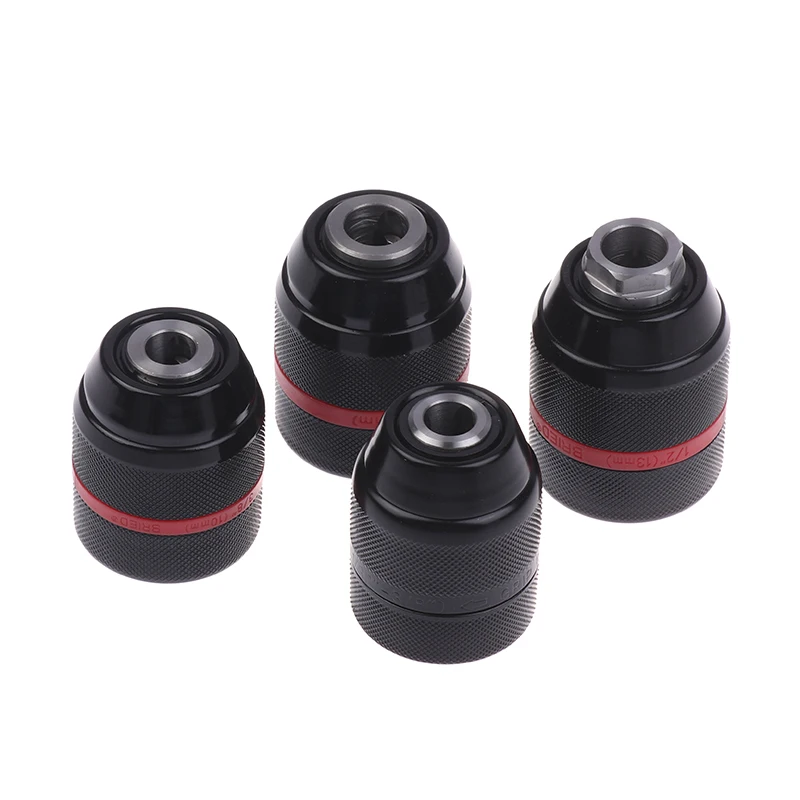 Keyless Metal Ratchet Drill Chuck,Self-Locking Chuck,10mm 13mm,Quick Change Conversion,For Drill Bit Taps Socket&Screwdriver
