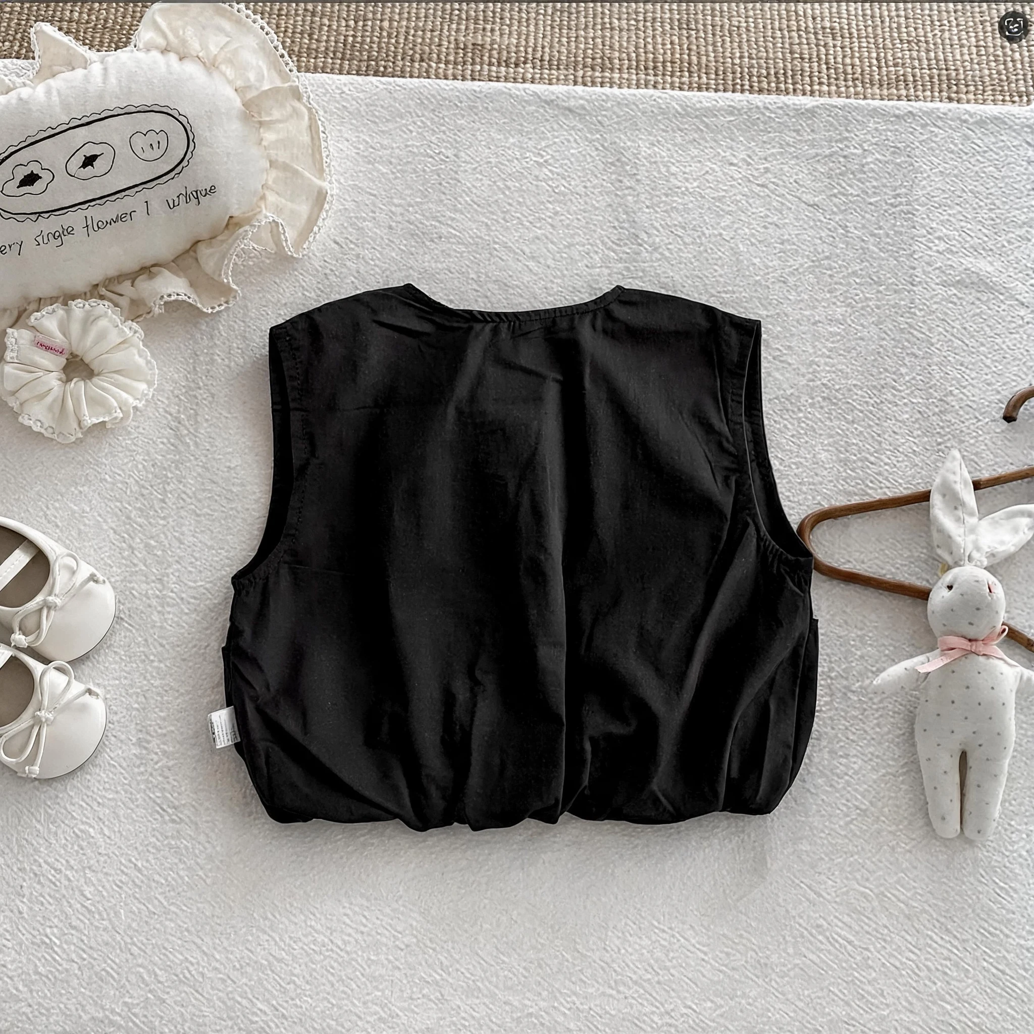 Kinderweste 2026 Neue Frühlings- und Herbst-Koreanische-Style Einfarbige Weste für Jungen, Stilvolles Outfit für Babyjungen – Detail 3