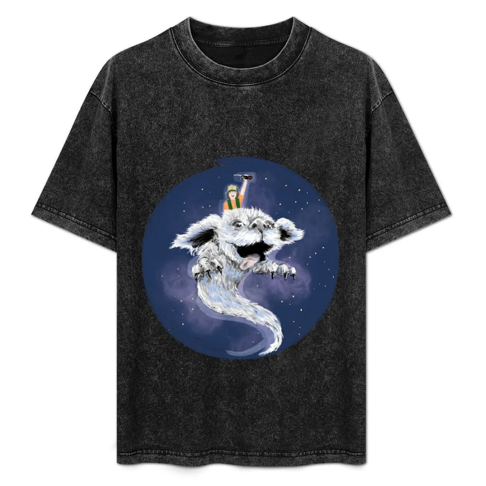 

Dustin & Falcor T-Shirt blanks aesthetic clothes cotton graphic tees oversized t shirt men 100℅ cotton