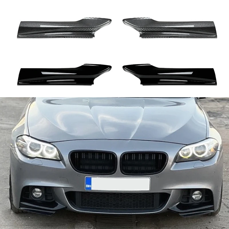 

For BMW 5 Series F10 F11 M Sport 520i 530i Car Front Bumper Side Splitter Cover Air Vent Intake Spoiler Canard Lip 2011-2017