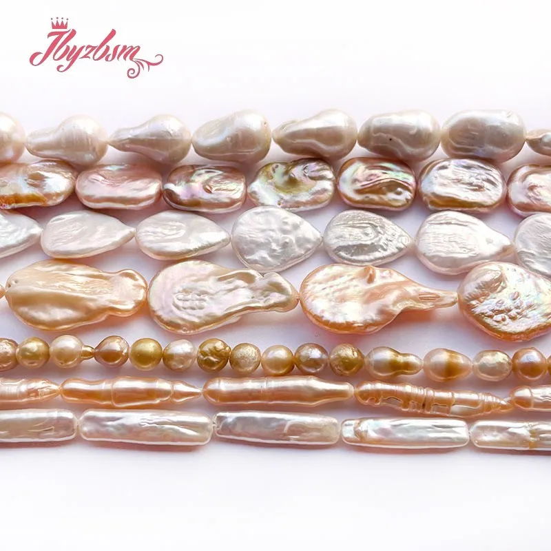 Natural Freshwater Pearl DIY Stone Beads For Necklace Bracelet Spacer Strand 15 Inch DIY Jewelry Making Beads Free shipping