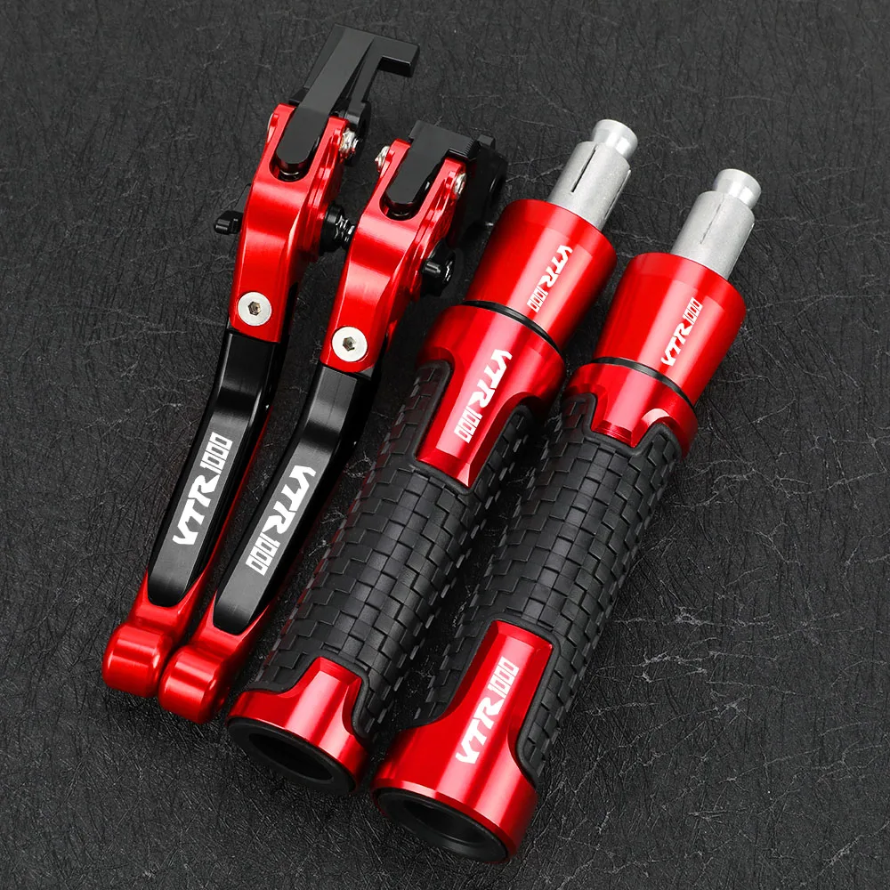 Motorcycle Foldable Brake Clutch Levers 22MM 24MM Handlebar Handle Grips Ends For HONDA VTR1000 F VTR1000F FIRESTORM 1998 -2005