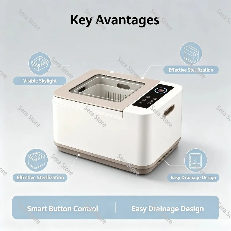 Intelligent Automatic Fruit & Vegetable Washing Machine, Household Food Purifier for Pesticide Residue Removal, Sterilization