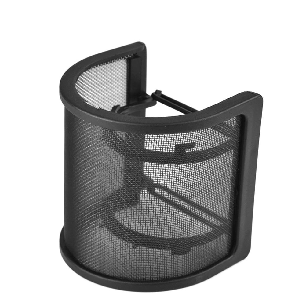 

1PC Microphone Cover U-shaped Windproof Shield Double Layer Noise Reduction Cover for Recording Streaming