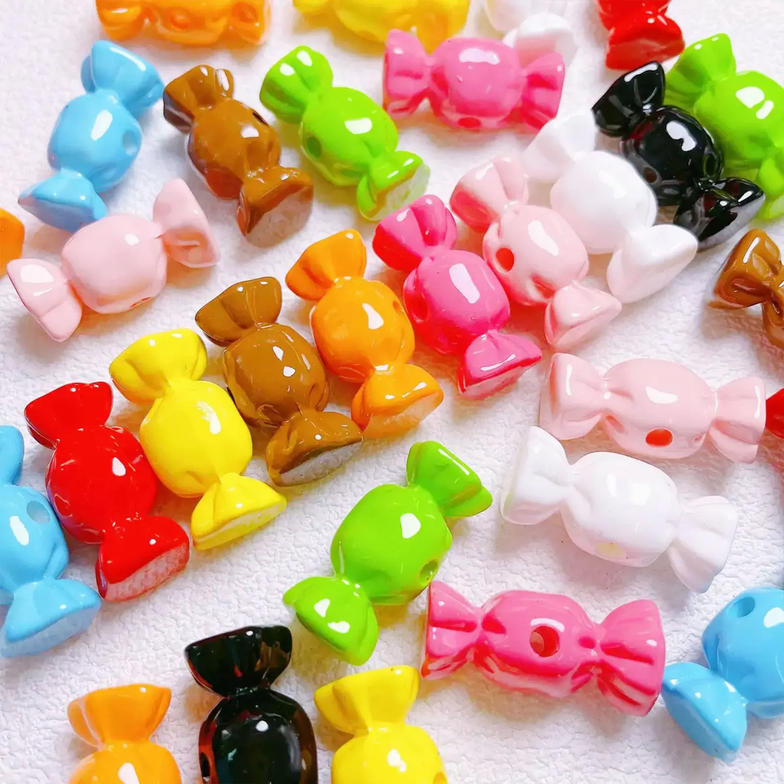 Kawaii Cute Dopamine Colorful Candy Beads For Jewelry Making DIY Decorations Beadable Pens Earrings Bracelet Necklace Home Decor