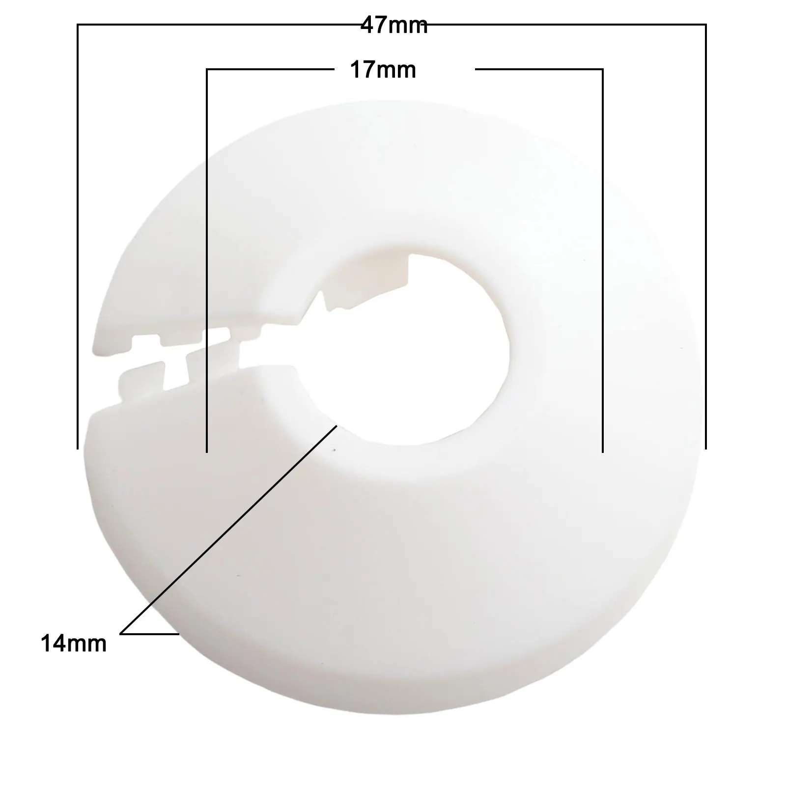 Escutcheon Plates Bathroom Radiator Pipe Cover Drainage Pipes Lightweight Long-lasting Use Plastic Material Bathroom
