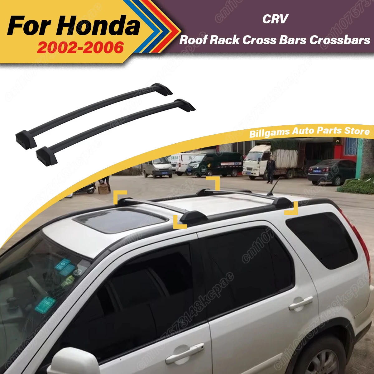 

Для Honda CRV II 2001 2002 2003 2004 2005 2006 2007 багажник на крышу автомобиля верхняя перекладина для багажа украшения модификация комплект аксессуаров