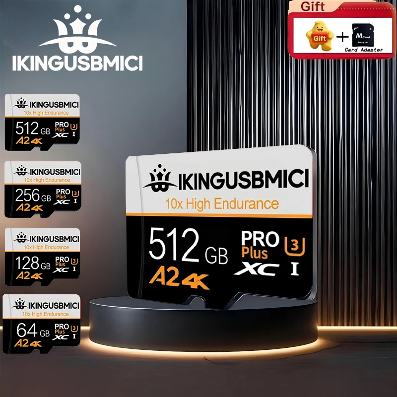 Fast Write Micro TF SD Card 64GB 128GB 512GB 256GB TF Cards SD Cards Memory Card for PC/Digital Frame/Recorder/Car DVR/Toy