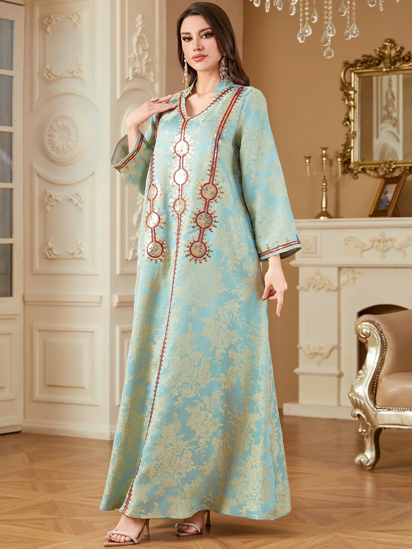 이드 아바야 여성 드레스 자수 무슬림 잘라비야 라마단 베스티도스 라르고스 파티 드레스 아랍 롱 로브 모로코 두바이 카프탄 2026