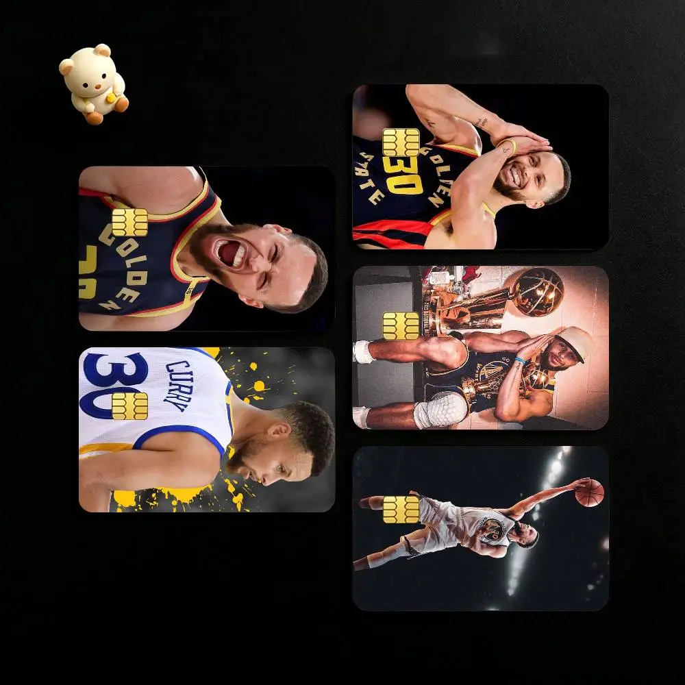 Basketball Superstar Stephen Curry Credit Card HD Stickers Small Chip Waterproof Sticker Game Card Decal Gift