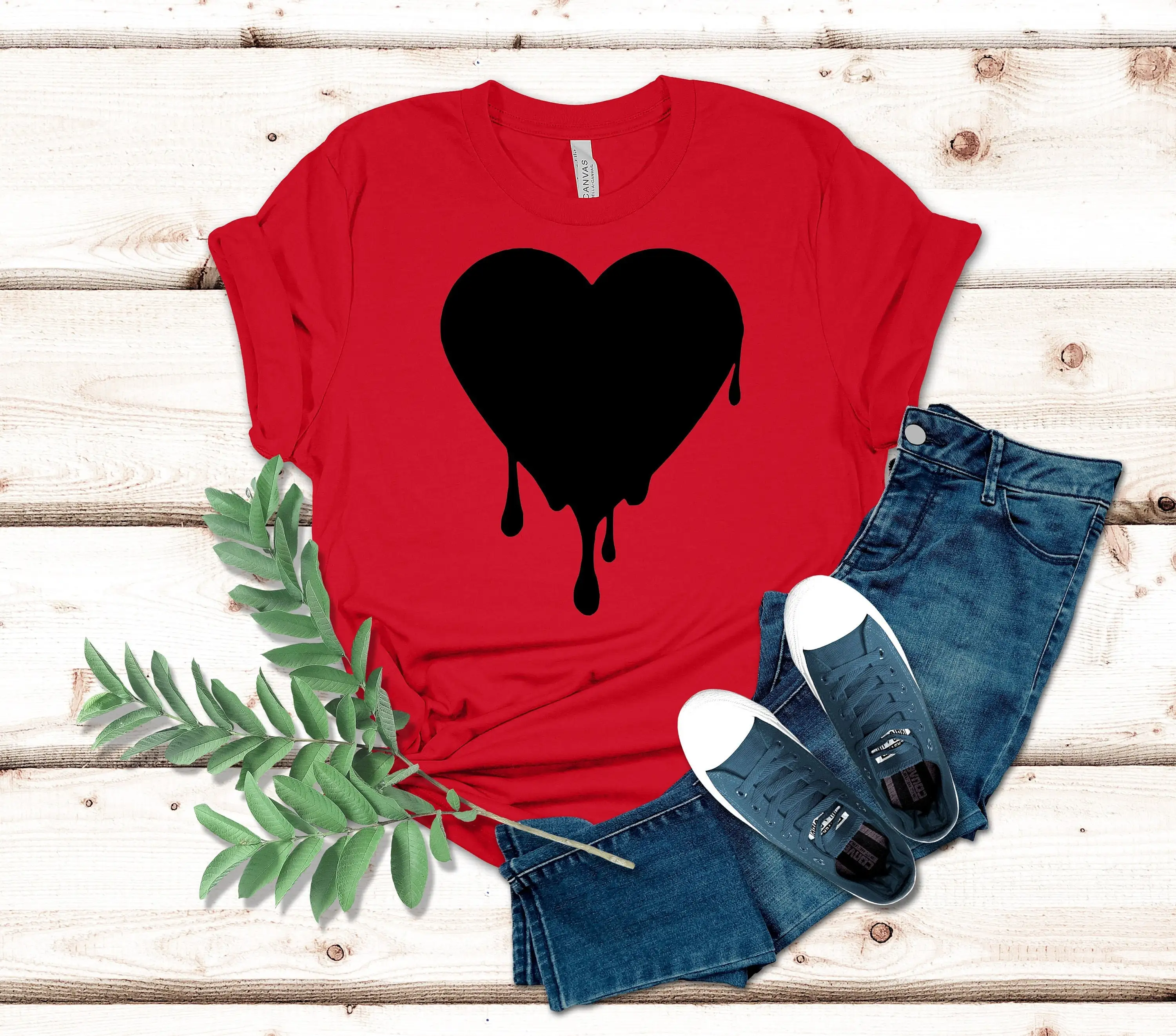 

Dripping HearT T Shirt Melting Valentines Mom Group