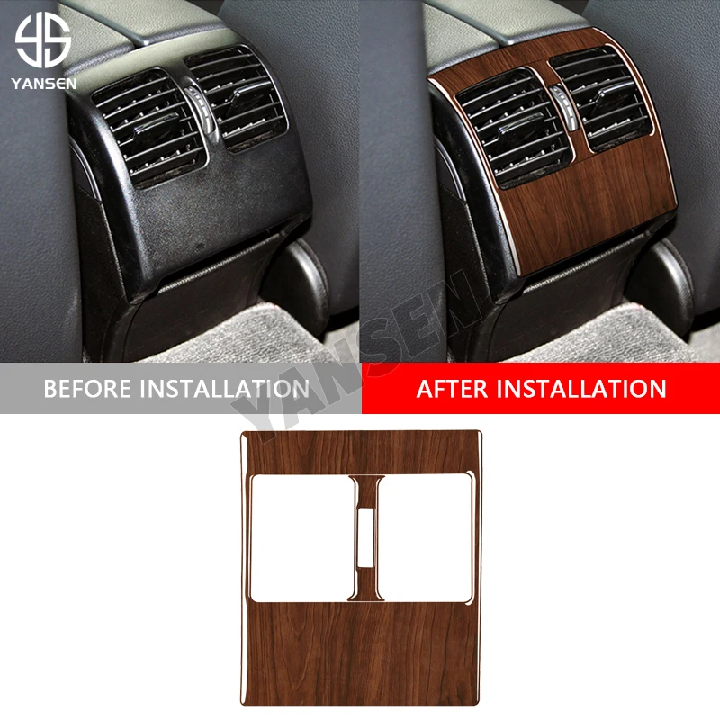 

Car Rear Air Outlet Vent Panel Decorative Sticker For Benz C Class W204 2007 2008 2009 2010 2011 2012 2013 Accessories
