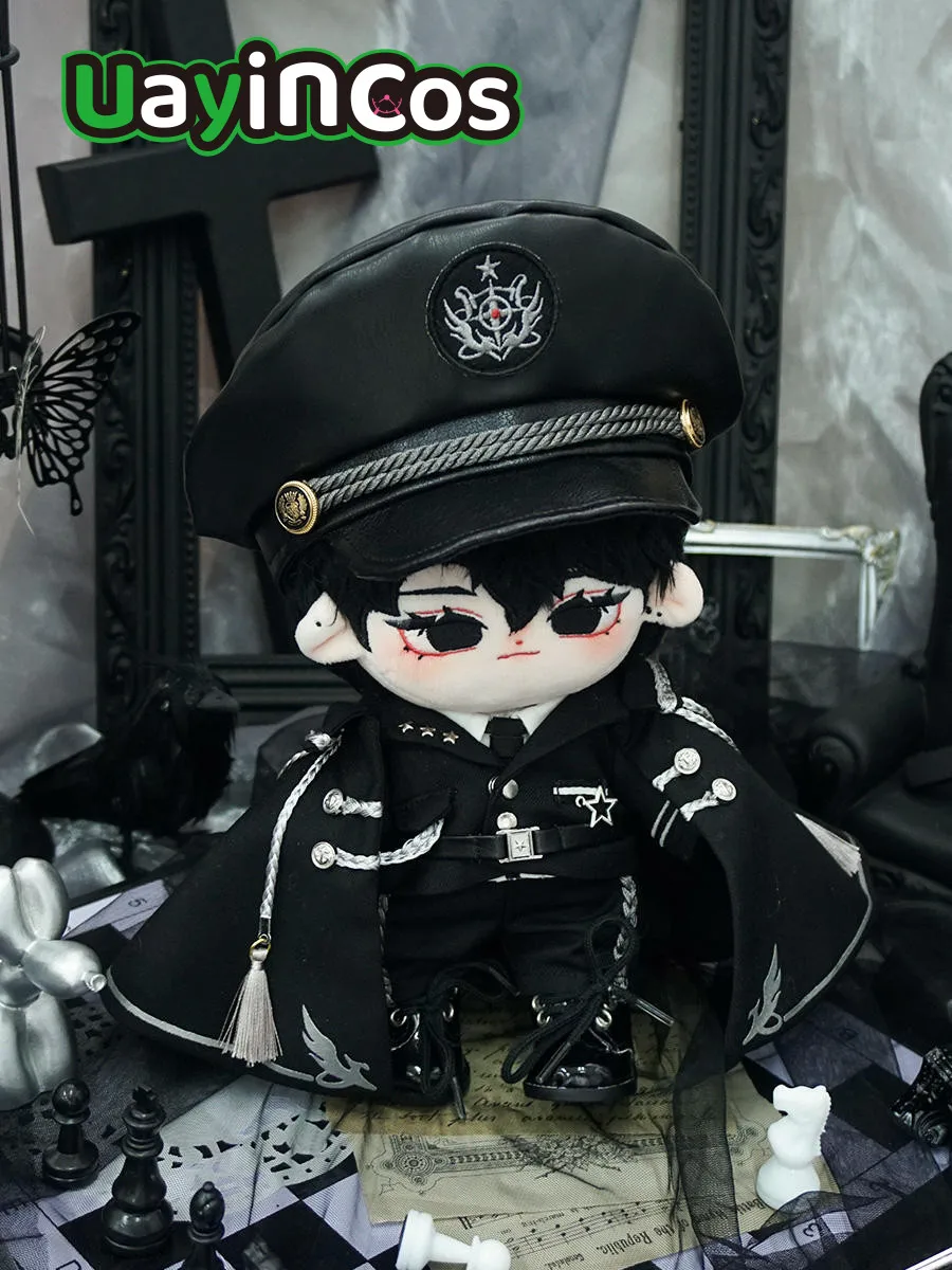 20cm Doll Clothes Dawn Horn Handsome Guy Fashion Vintage Uniform Cloak Suit Stuffed Plushies Cotton Doll Accessories Anime Toy K