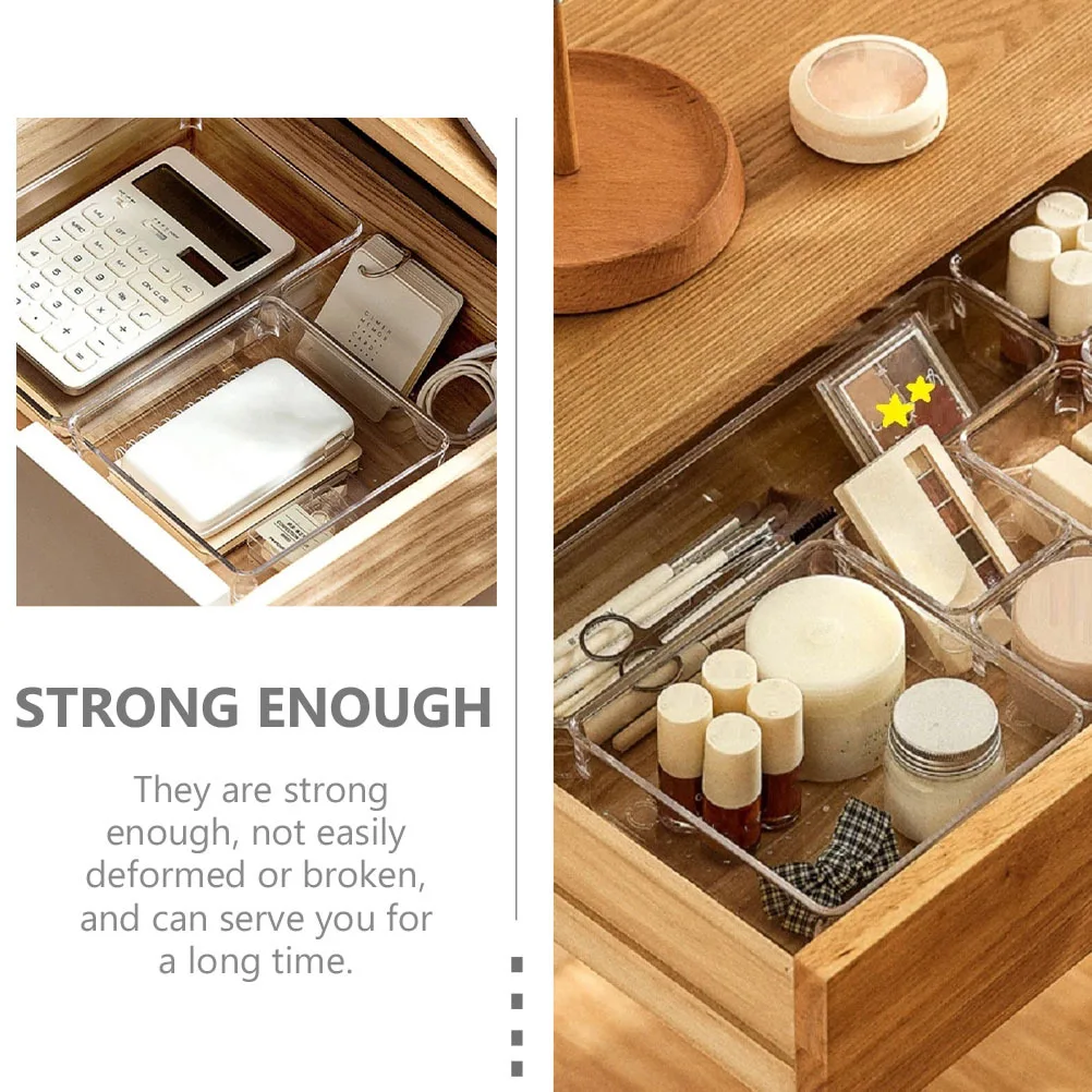 

5 pcs Storage Box Set Multi-Use Drawer Organizer For Cosmetics Brushes Sundries Medicine Free Combination Divider Combined