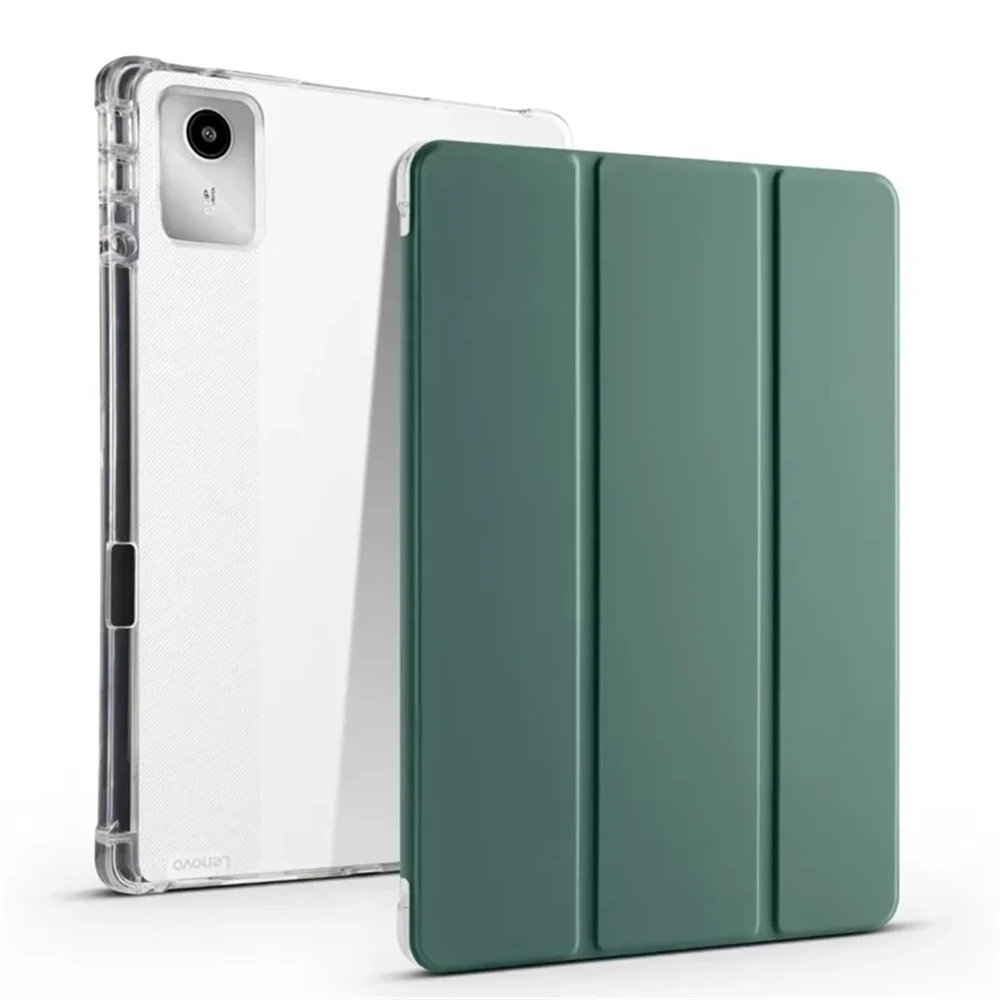 

For Lenovo Xiaoxin Pad 11 2025 Case With Pen Holder Trifold PU Leather Soft TPU Back Cover For Xiaoxin Pad 2025 TB335FC 11 inch