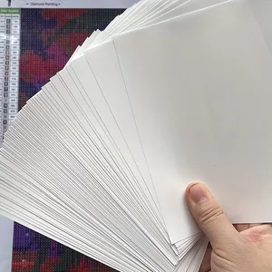 Doppelseitiges befreiendes Papier zum Malen von Diamanten, staubdichtem, fleckiger Beweis, anti-adhäsivem, 10 x 5 cm, 4 Pakete, Wertpaket, 20 Einheiten pro Set 8 Hauptverkaufsdiamantplatte - №1